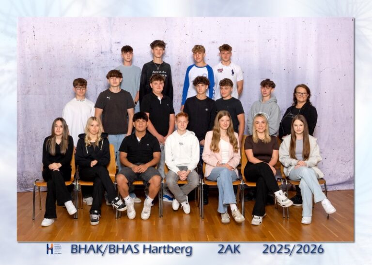 Schulklassen 2025_26 - BHAK Hartberg