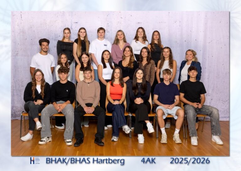 Schulklassen 2025_26 - BHAK Hartberg